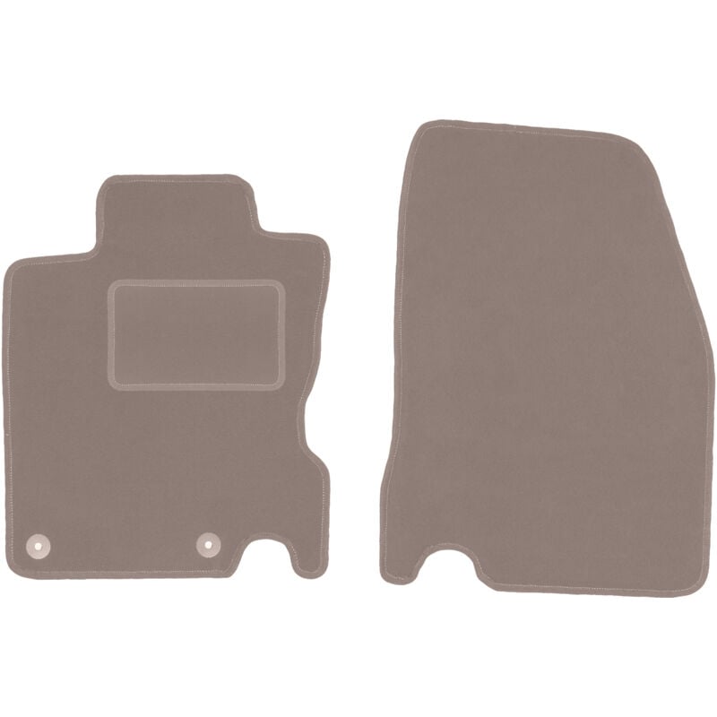 foto del prodotto tappetini anteriori beige per renault kadjar suv 2015 