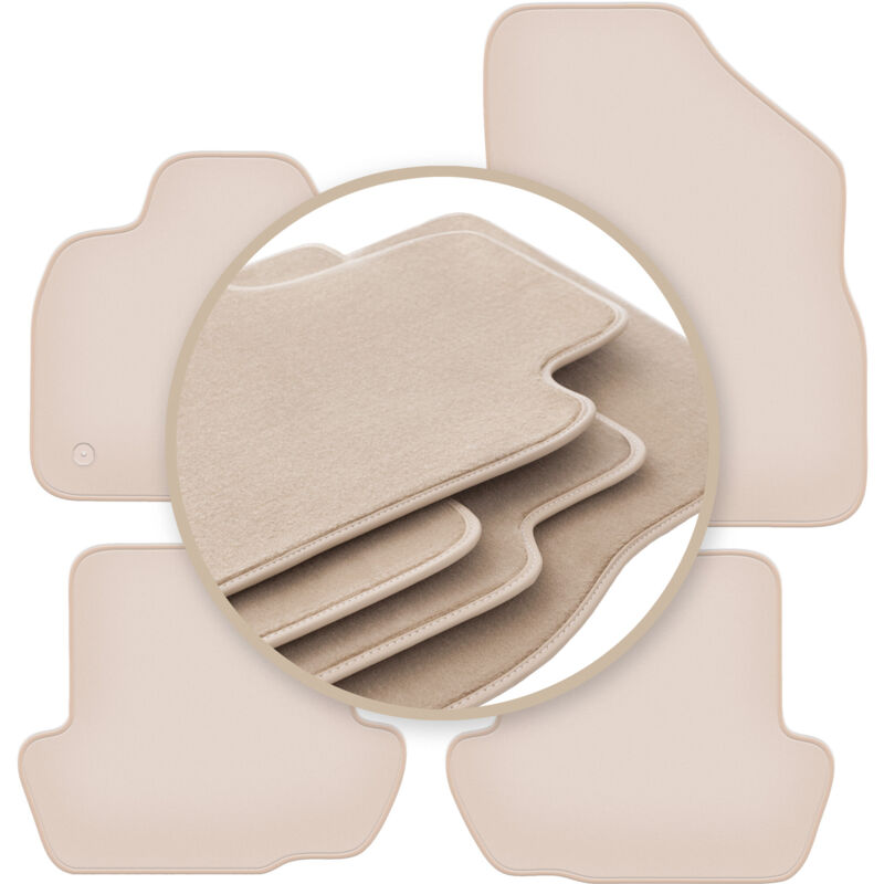 foto del prodotto tappetini premium beige per citroen ds5 berlina 2011 2018