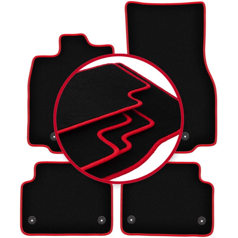 foto del prodotto tappetini auto carlux red per jaguar xf i 4wd x250 berlina, station wagon 2007 2015 