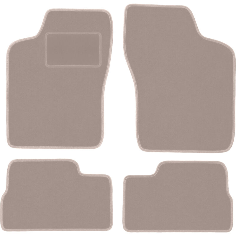 foto del prodotto tappetini in velluto beige per opel kadett e hatchback, station wagon, berlina, cabrio 1984 1991 
