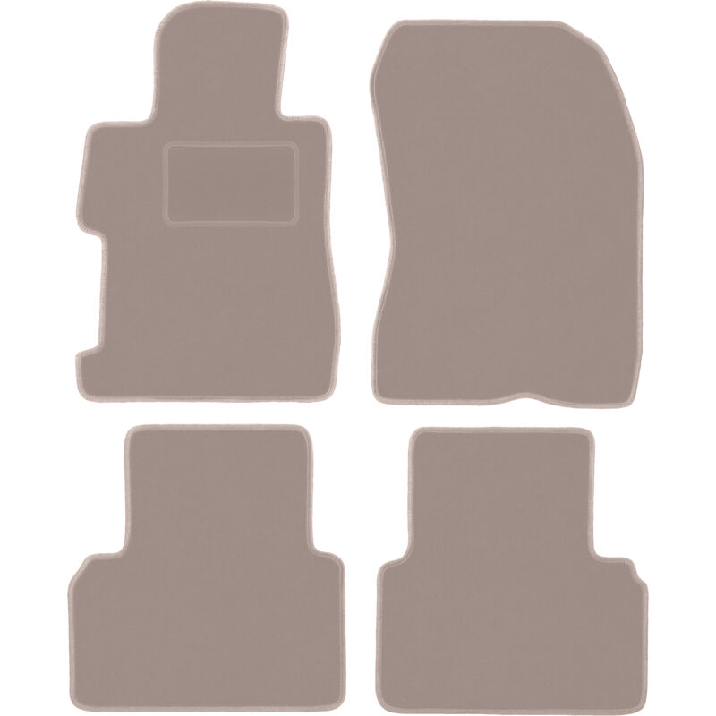 foto del prodotto tappetini in velluto beige per honda civic viii 4d berlina 2006 2011 