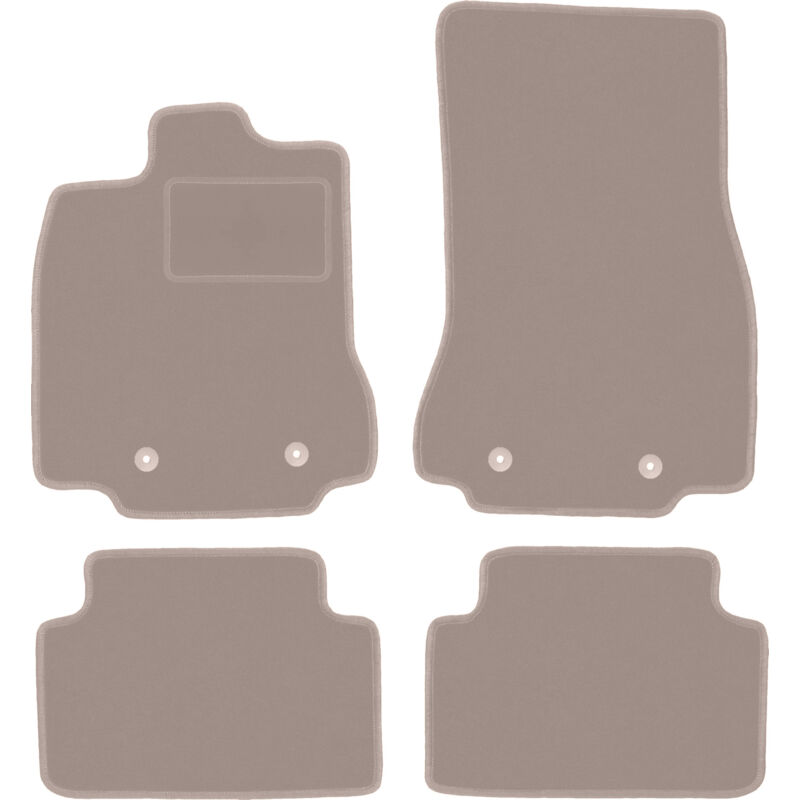 foto del prodotto tappetini in velluto beige per jaguar xf i 2wd x250 berlina, station wagon 2007 2015 