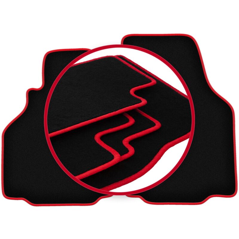 foto del prodotto tappetini auto carlux red per porsche boxster tipo 986 coup , cabrio 1997 2004 