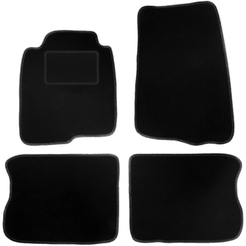 foto del prodotto tappetini in velluto nero per volvo 240 260 station wagon, berlina 1974 1993 