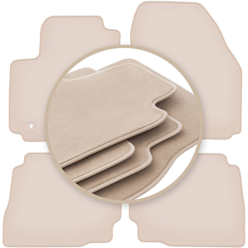 foto del prodotto tappetini premium beige per ford mondeo mk4 liftback, berlina, station wagon 2007 2012