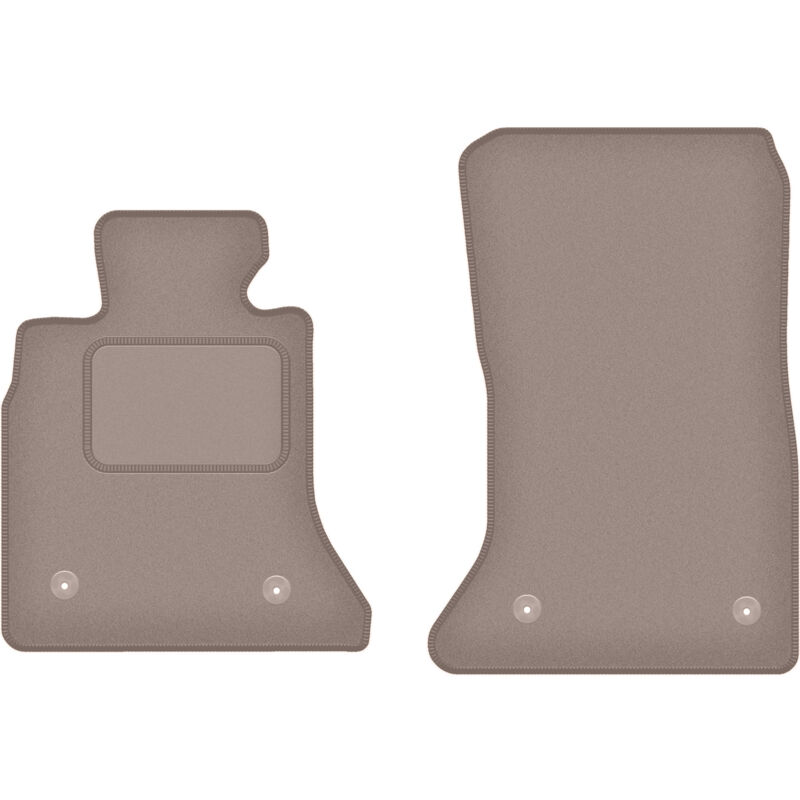 foto del prodotto tappetini anteriori beige per bmw 5 f10 berlina velcro 2010 2013 