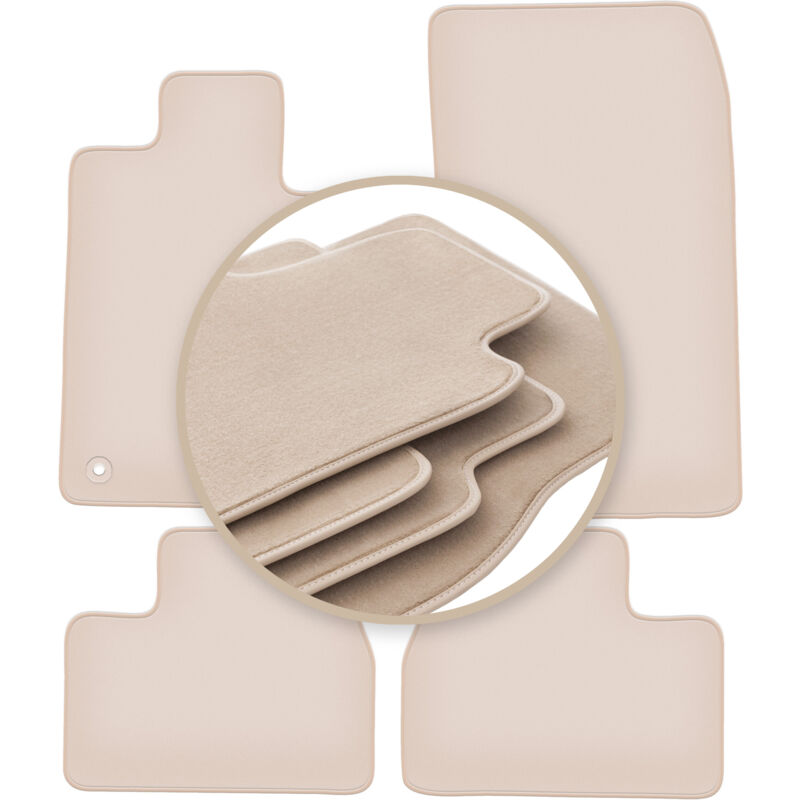 foto del prodotto tappetini beige premium per bmw 3 e30 berlina, station wagon 1982 1994