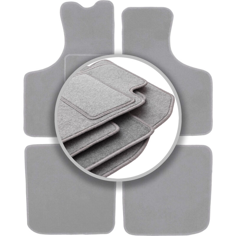 foto del prodotto tappetini auto grigio cenere per skoda 105 120 130 berlina 1976 1990 