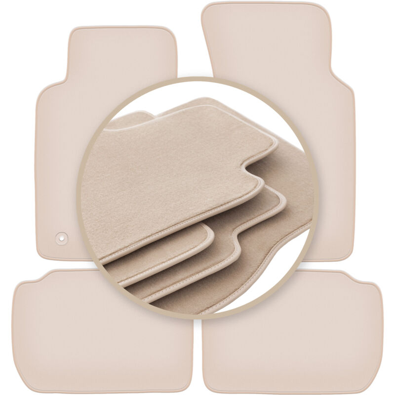 foto del prodotto tappetini beige premium per ford sierra station wagon, berlina, liftback 1982 1993