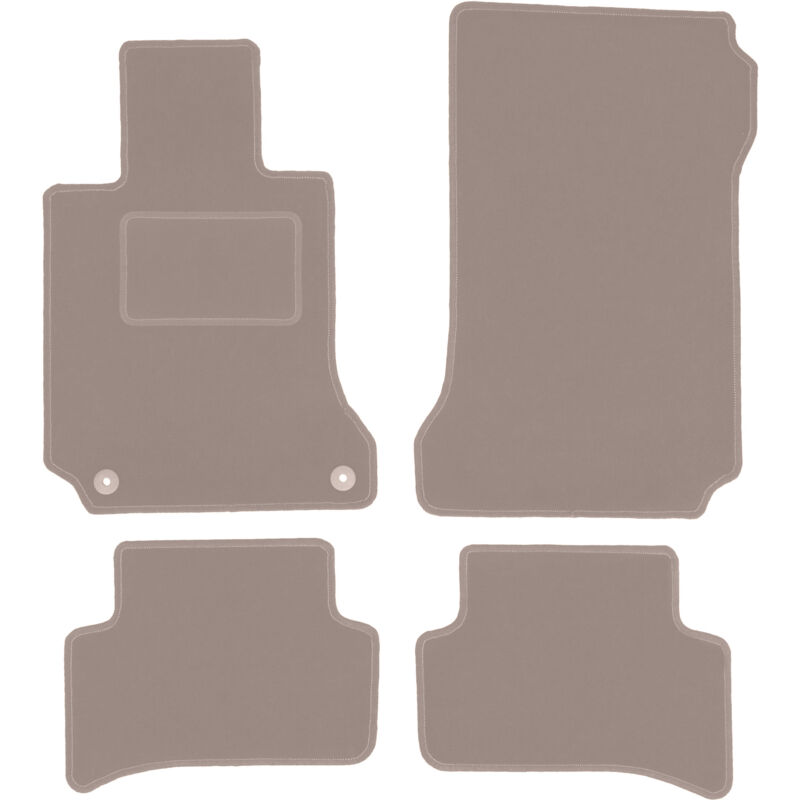 foto del prodotto tappetini in velluto beige per mercedes c w204 berlina, station wagon, coup 2007 2014 