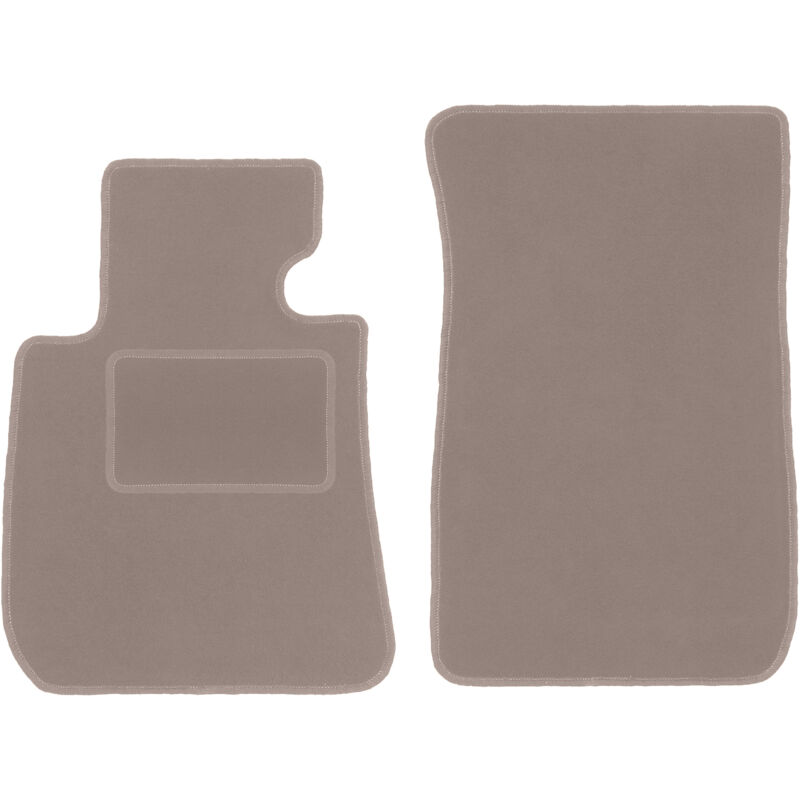 foto del prodotto tappetini anteriori beige per bmw 1 e87 hatchback 2004 2011 