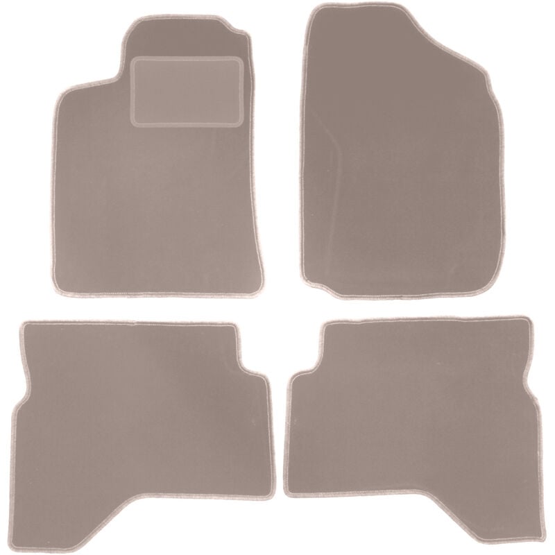 foto del prodotto tappetini in velluto beige per mitsubishi pajero sport i suv 1996 2008 