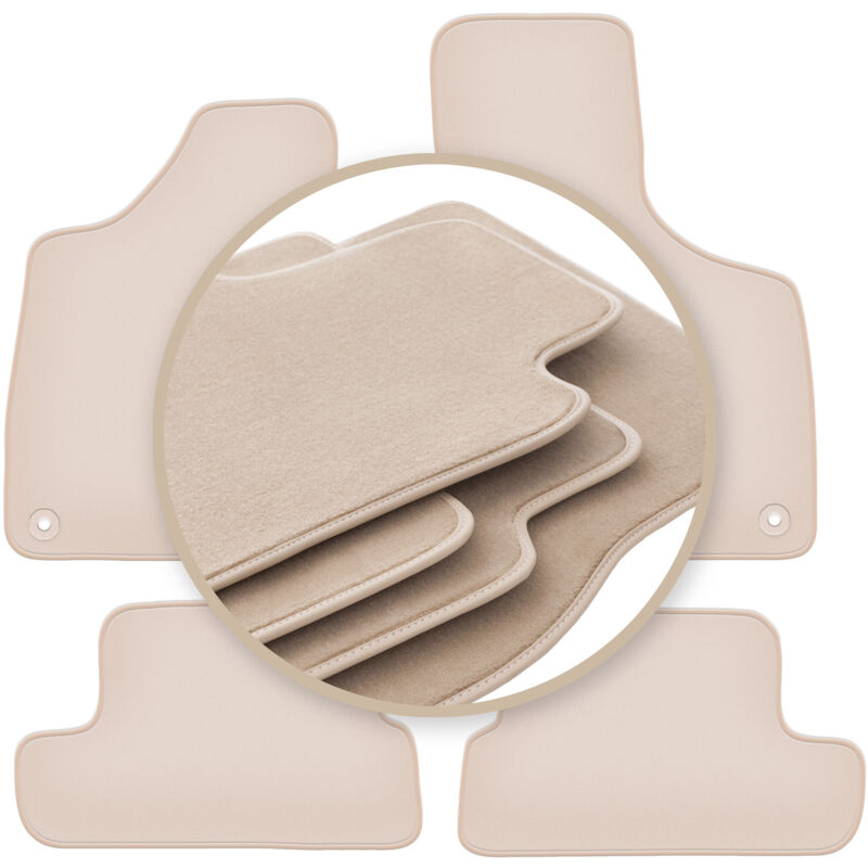 foto del prodotto tappetini premium beige per audi tt ii 8j cabrio, roadster, coupe 2006 2014