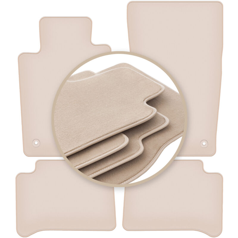 foto del prodotto tappetini beige premium per mercedes e w211 berlina, station wagon 2002 2009