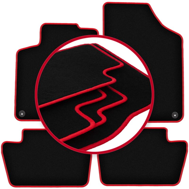 foto del prodotto tappetini auto carlux red per peugeot 308 i berlina, station wagon, sw 2007 2013 