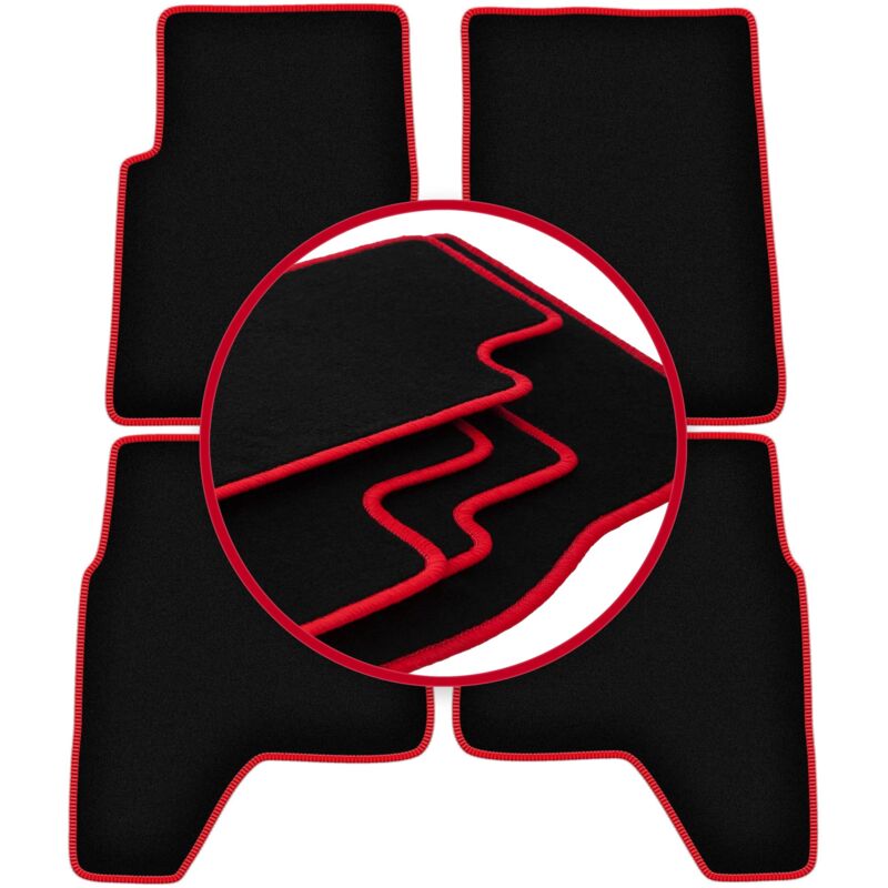 foto del prodotto tappetini auto carlux red per hyundai galloper off road 1991 2003 
