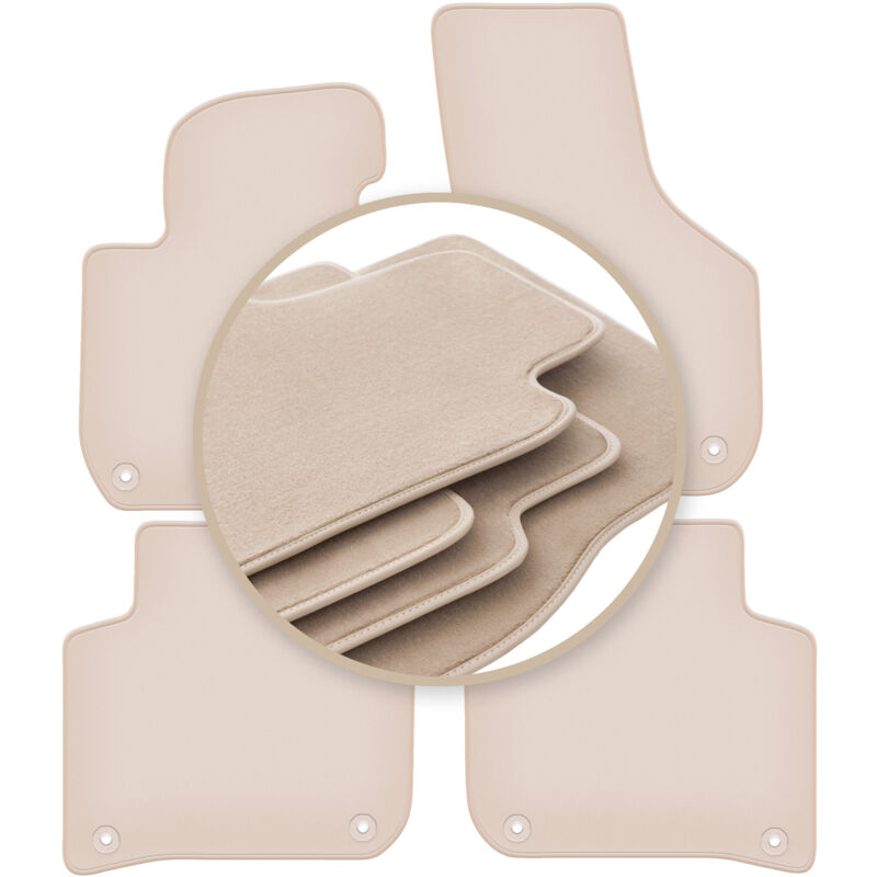 foto del prodotto tappetini beige premium per skoda superb ii berlina, station wagon 2008 2015