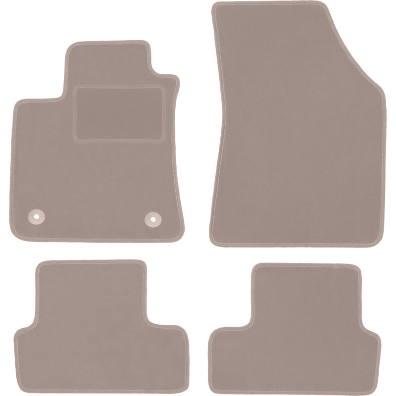foto del prodotto tappetini in velluto beige per renault megane iv grand coupe, liftback, station wagon, grandtour, coupe, gt 2015 