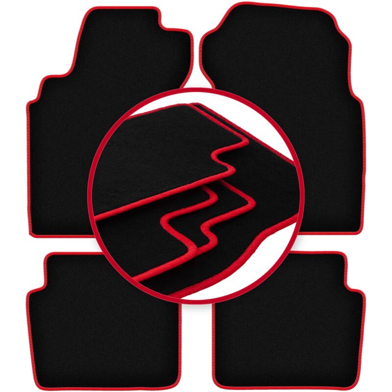 foto del prodotto tappetini auto carlux red per nissan maxima iv berlina 1995 2000 