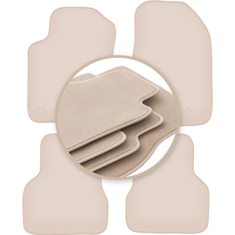 foto del prodotto tappetini premium beige per alfa romeo giulietta hatchback 2010 2020