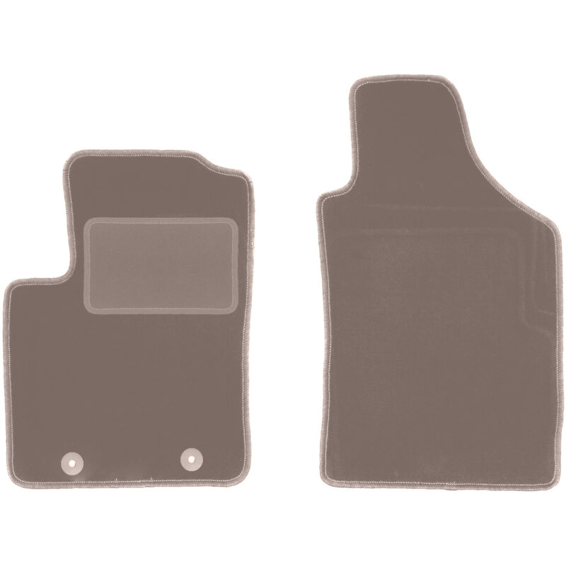 foto del prodotto tappetini anteriori beige per fiat 500 cabrio, hatchback 2007 2013 