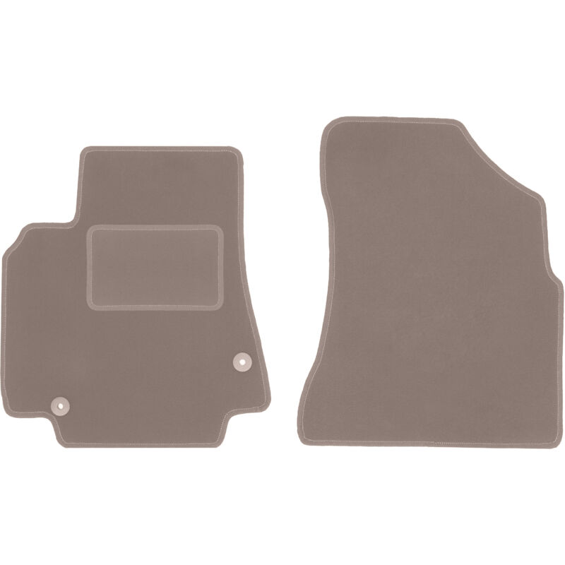 foto del prodotto tappetini anteriori beige per peugeot partner ii kombivan, tepee, 5 posti 2008 2018 