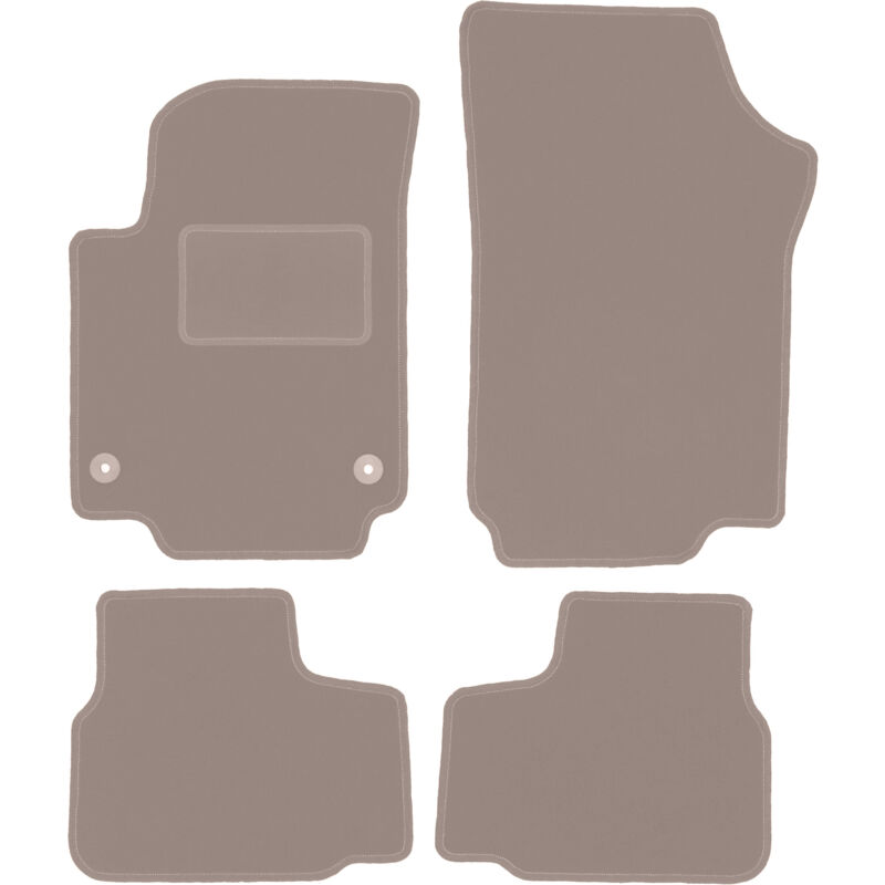 foto del prodotto tappetini in velluto beige per volkswagen up berlina 2011 