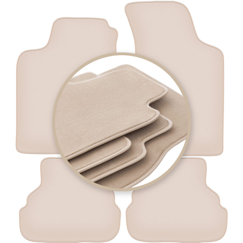 foto del prodotto tappetini beige premium per volkswagen golf iii cabrio, hatchback, station wagon 1993 2002
