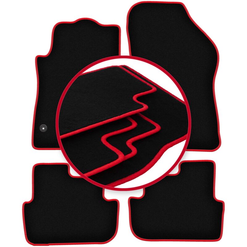 foto del prodotto tappetini auto carlux red per peugeot 308 cc cabrio 2007 2013 
