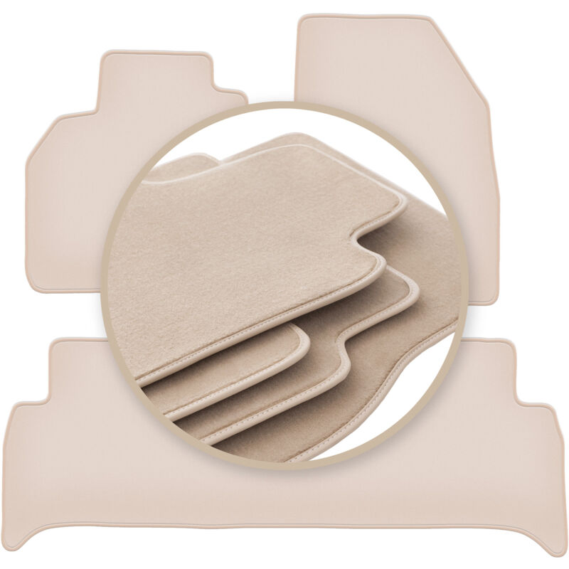 foto del prodotto tappetini beige premium per renault grand scenic iii minivan 2009 2016