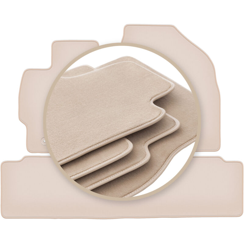 foto del prodotto tappetini beige premium per toyota auris i hatchback 2006 2013