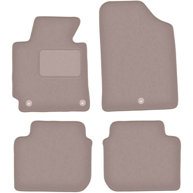 foto del prodotto tappetini in velluto beige per hyundai elantra v coup , berlina 2010 2016 