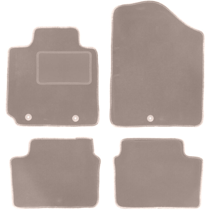 foto del prodotto tappetini in velluto beige per hyundai veloster coup 2011 2018 