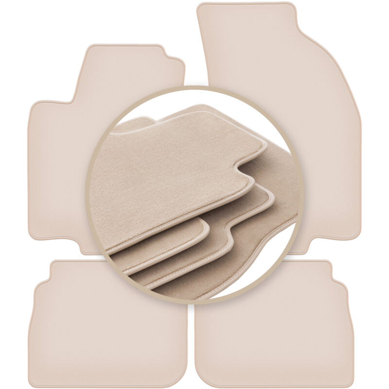foto del prodotto tappetini premium beige per alfa romeo 156 berlina, station wagon, station wagon 2000 2006
