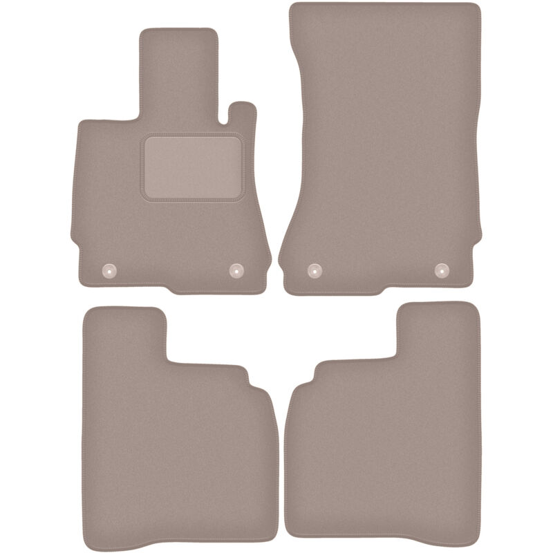 foto del prodotto tappetini in velluto beige per mercedes w221 classe s berlina lunga 2005 2013 