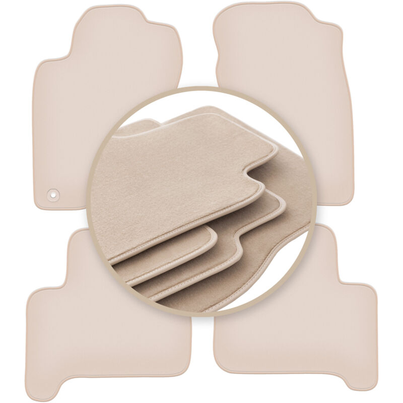 foto del prodotto tappetini beige premium per toyota land cruiser j120 5 porte 2002 2009