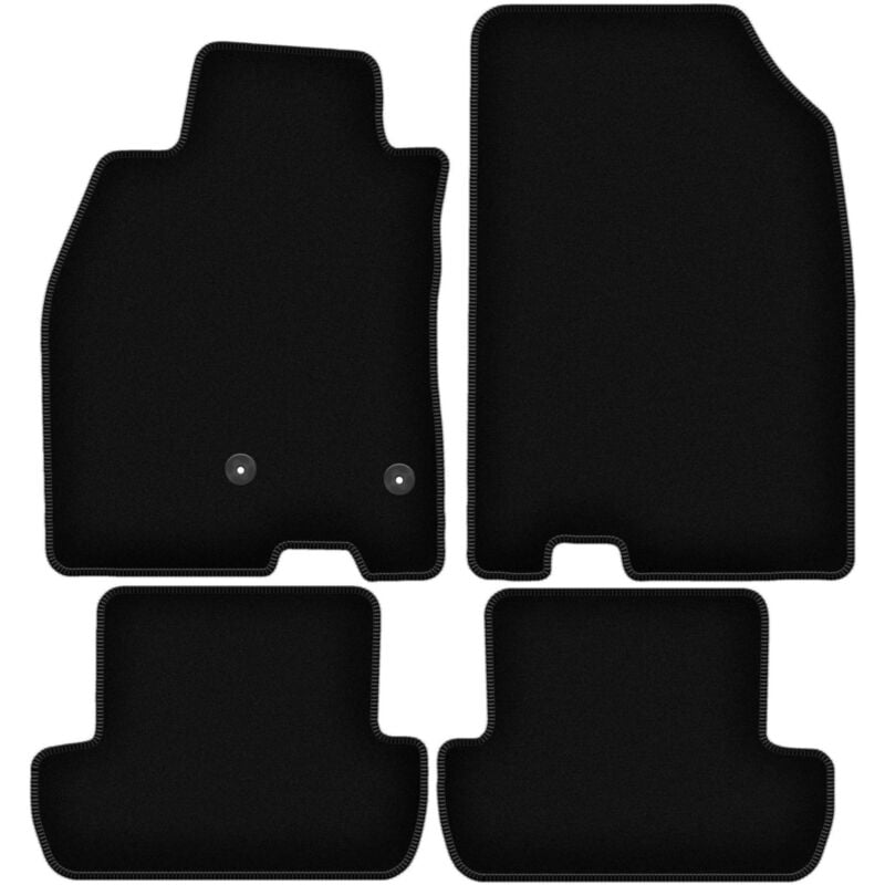 foto del prodotto tappetini basic in velluto nero per renault megane iii berlina, coup , gran turismo, station wagon 2008 2015 