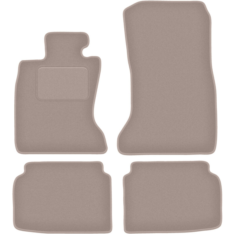 foto del prodotto tappetini in velluto beige per bmw 7 f01 berlina 2008 2015 