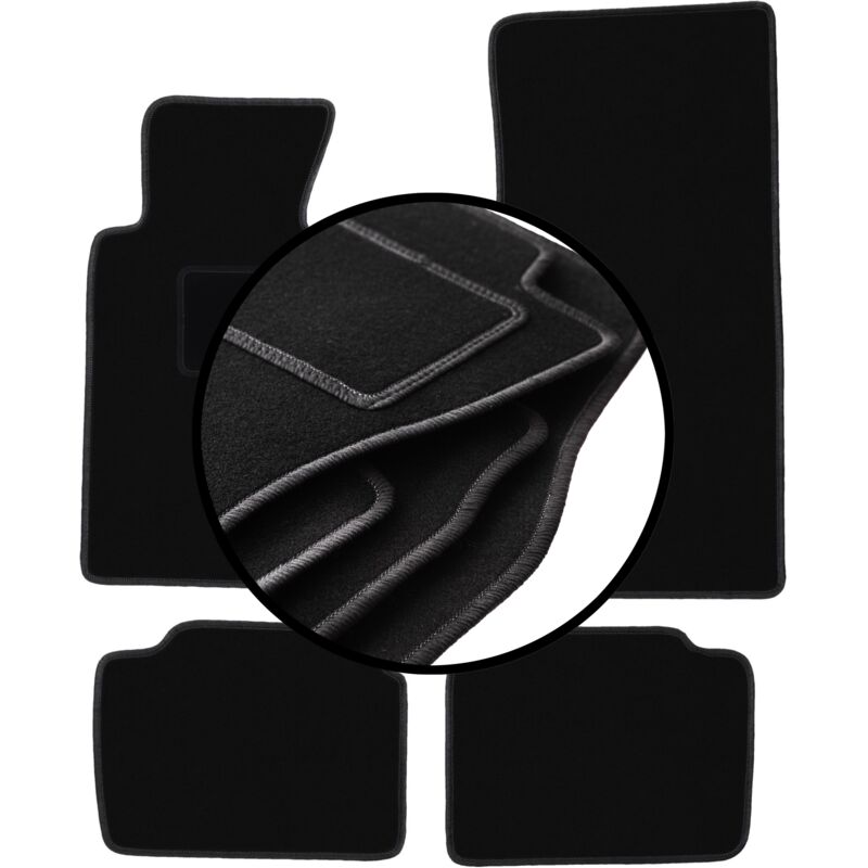 foto del prodotto set completo di tappetini in velluto per bmw 5 e34 berlina, station wagon, touring 1988 1994 