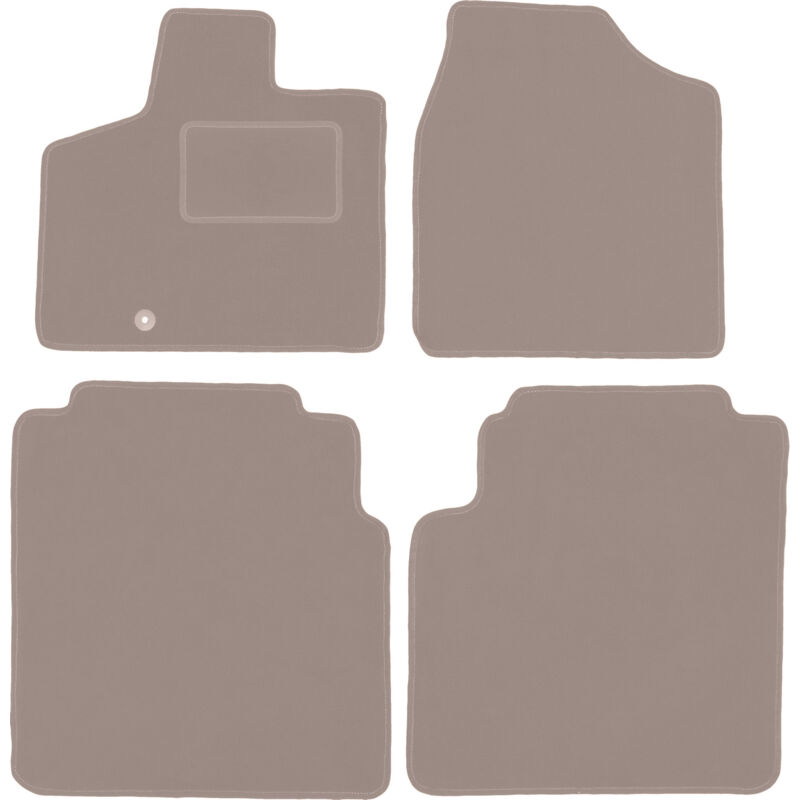 foto del prodotto tappetini in velluto beige per chrysler town county iv minivan 2008 2016 