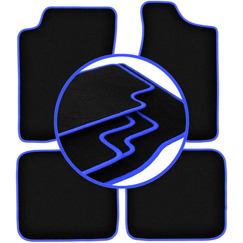 foto del prodotto tappetini auto carlux blue per audi 90 b3 berlina 1986 1991 