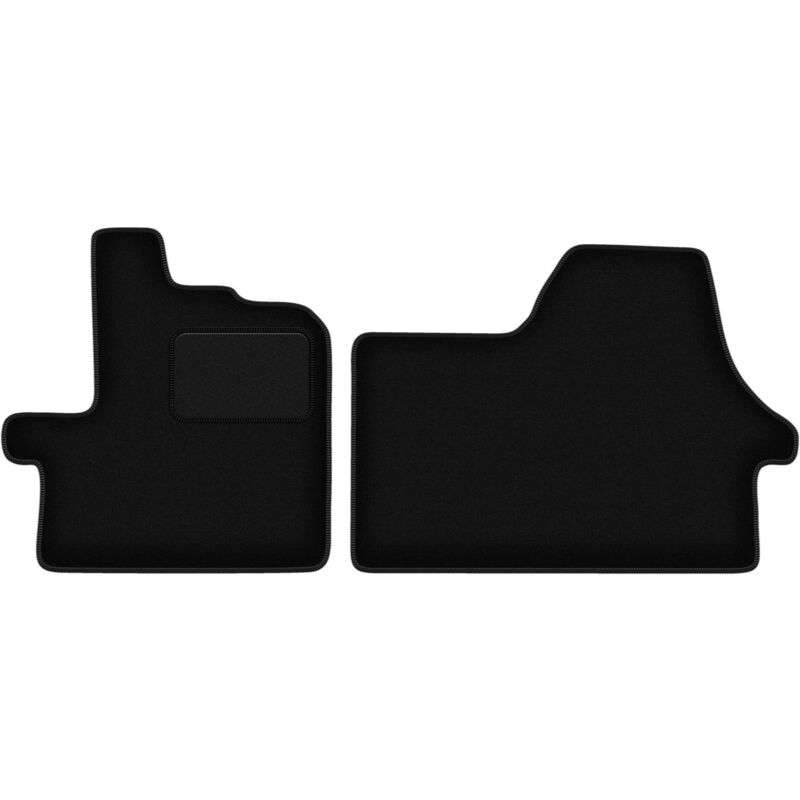 foto del prodotto tappetini anteriori neri per citroen jumper iii furgone 2014 