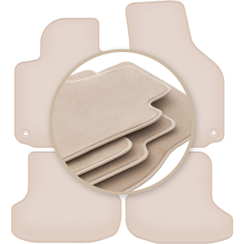 foto del prodotto tappetini premium beige per volkswagen golf vi cabrio 2011 2016