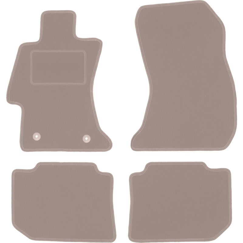 foto del prodotto tappetini in velluto beige per subaru legacy vi berlina 2014 2019 