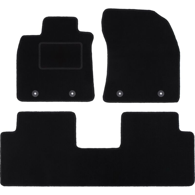 foto del prodotto tappetini in velluto nero per toyota avensis iii t27 station wagon, liftback, berlina 2009 2018 