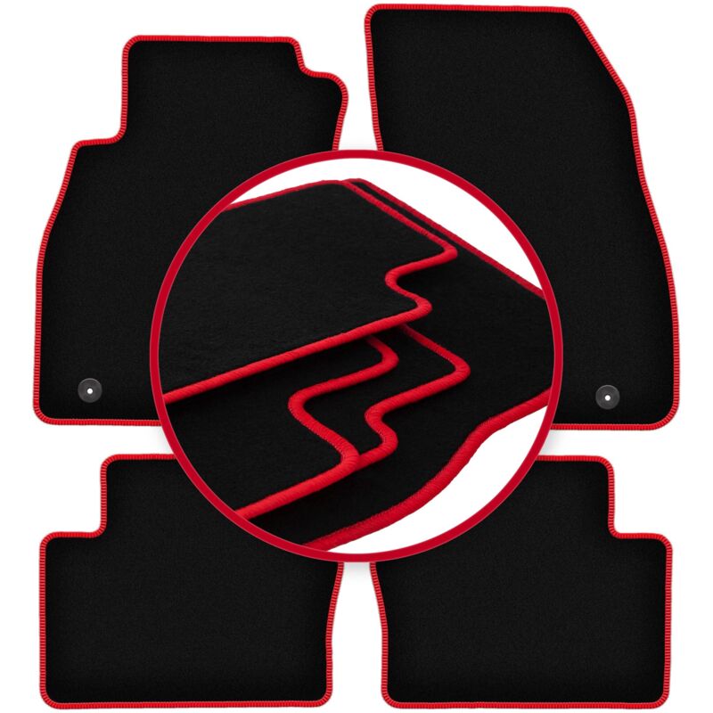 foto del prodotto tappetini auto carlux red per chevrolet malibu v station wagon, liftback, berlina 2011 2015 