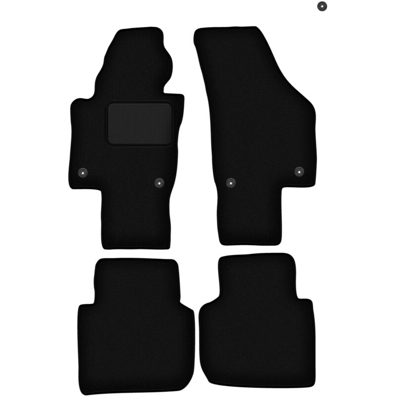 foto del prodotto tappetini in velluto nero per volkswagen passat b6 b7 usa berlina, station wagon 2005 2014 