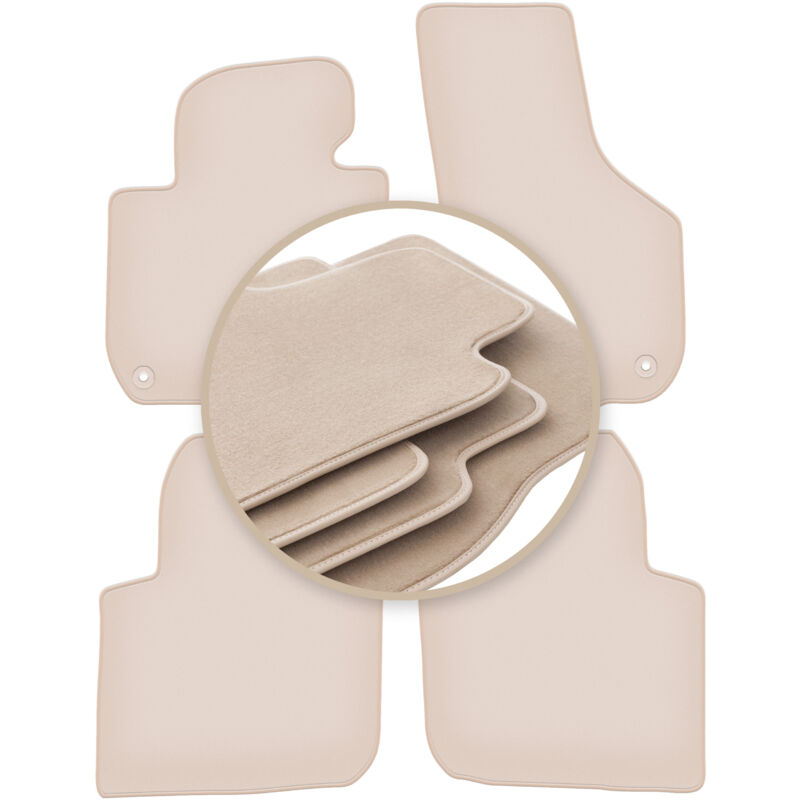 foto del prodotto tappetini beige premium per skoda superb ii long berlina, station wagon 2008 2015