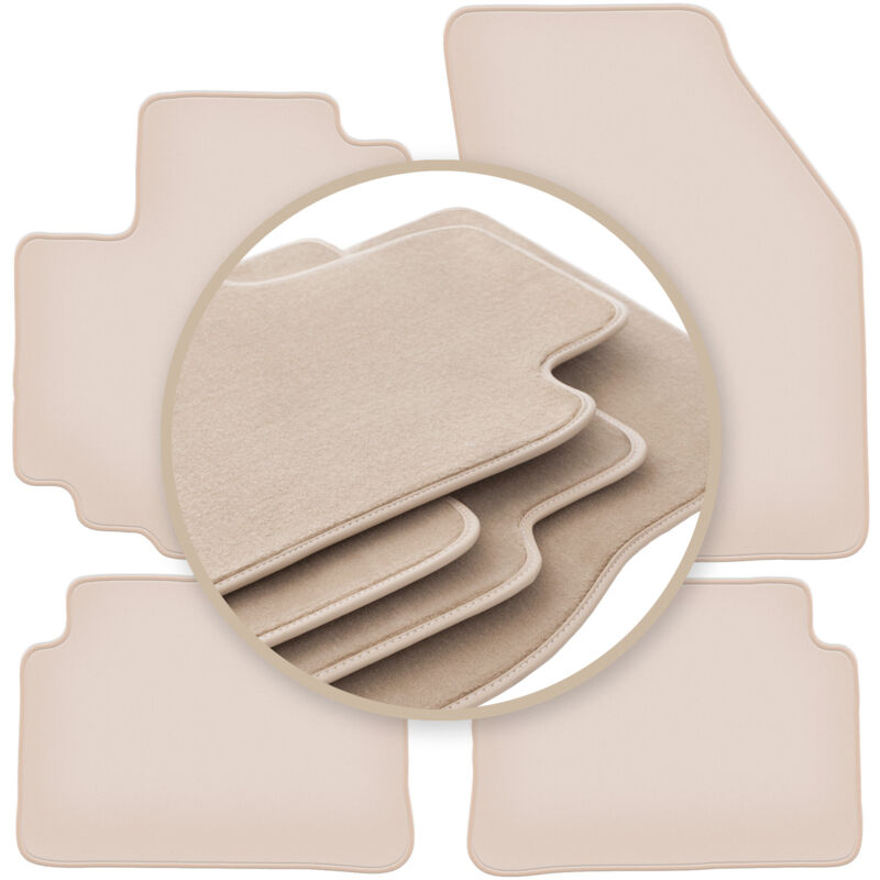 foto del prodotto tappetini beige premium per nissan pixo hatchback 2008 2013