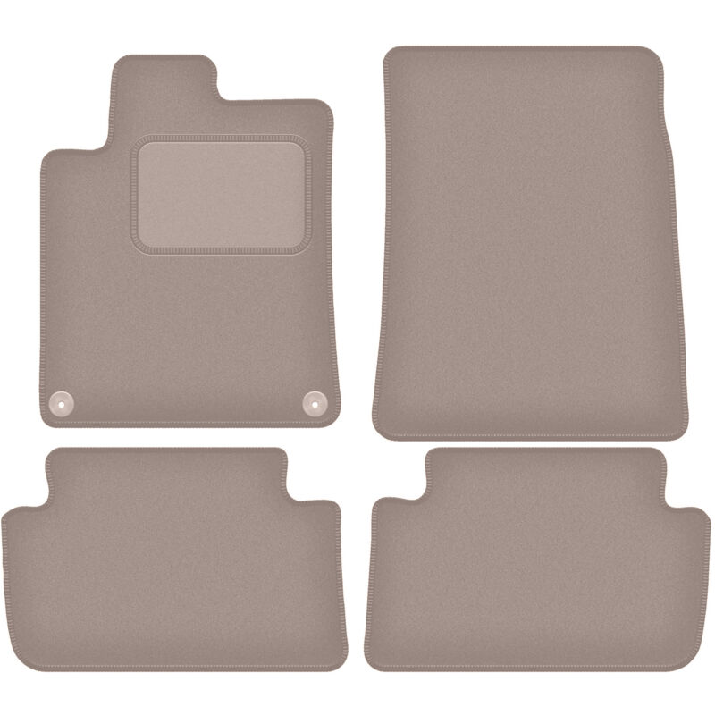 foto del prodotto tappetini in velluto beige per peugeot 407 coup , berlina, station wagon 2004 2011 